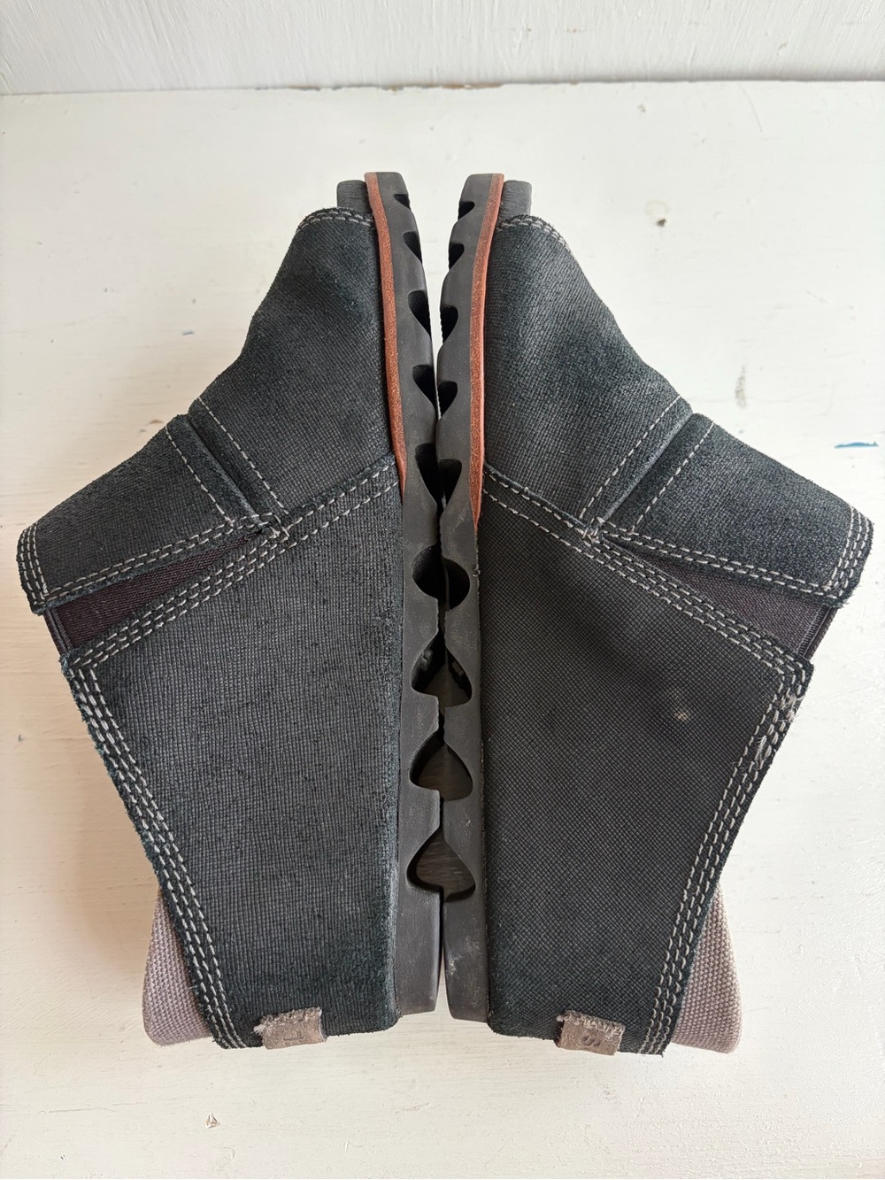 Sorel Joanie Mule II Leather Wedge Sandals – Black - Picture 7 of 9